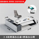 Ou Malong light luxury paint boss desk creative desk president leadership executive desk modern medical beauty fashion desk white 2.8 meters desk + office chair
