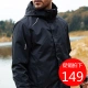 Simboo Simboo Jacket men's and women's trendy brand three-in-one two-piece cotton warm jacket coat autumn and winter cold-proof windbreaker ski mountaineering cotton-padded jacket work clothes 1855 black-male M