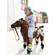 Pony -Puppe, die simuliert sein kann, tierisch rockig Pferdplüschspielzeug großer Zhuge -Fitness -Horse -Schiebepferd Schwarz -Weiß -Räder -Pferd Länge 82 cm * Höhe 68 cm können 180 Jin standhalten [Jin gleich 0,5 kg] Gewicht