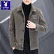 Playboy (PLAYBOY) new men's woolen coat short autumn and winter woolen coat men's thickened jacket top high-end casual windbreaker noble khaki XL recommended 115Jin Jin equals 0.5kg -130Jin Jin equals 0.5kg