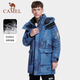 Veste de chameau extérieur vers le bas en milieu de longueur pour femmes épaissies de la femme épaissie du vent et des vêtements de travail à eau manteau chaud
