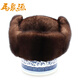 Ma Juyuan, a time-honored Chinese brand, mink hair fashionable cold-proof and warm casual hat for middle-aged and elderly people, horse hat gift jazz hat, A black mink full P horse hat brown 56cm