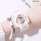 
Park Ri watch student junior high school female ins style internet celebrity simple electronic watch Harajuku sports fresh 918 transparent purple 692-43 watch + battery