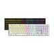 AI Stone ZN104 three-mode wireless connection RGB backlight full-key hot-swappable mechanical keyboard gaming keyboard white pink color matching red axis