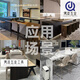 OUOETYTLXT中岛台伸缩隐藏式轨道厨房吧台延伸导轨餐桌抽拉台面滑轨五金 导轨1700mm总长/行程1585mm