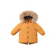 David Bella (Dave/Bella) Chaqueta de 90 abajo para niños con capucha cálida para la chaqueta infantil para bebés de invierno para ropa de salida de invierno para el niño Top Apricot DB155565-NN 100 cm (altura recomendada 90-100 cm)
