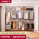 Platinum open metal cloakroom wardrobe customized small apartment overall walk-in storage rack customized 3.0 meters wide Walker 3.0 meters-37 delivery to home package installation