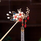 Love for two generations, ancient style hairpin, cloisonné tassels, rocking hairpin, women's hairpin, Hanfu accessories, ancient costume hairpin, hairpin, palace photography, butterfly hairpin