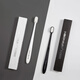 Haoniu Wanrou black and white adult soft bristle toothbrushes 2 pieces
