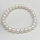 Drops of water form freshwater pearl bracelets, retractable elastic rope pearl bracelets, easy to wear and practical gifts, 7.3-8.3mm white pearls (Industry Specifications8-9mm)