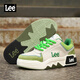 Lee casual shoes for men 2025 autumn casual sports sneakers for men thick sole heightening bread shoes for men green 40