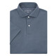 Staffel 5 Smart fünf schwere doppelt Perlen Kurzarm Polo-Hemd Herren Ice Seide rein weiße leichte Luxus-Hemd-Hemdkragen täglicher Pendler T Grey D753 XL (Gewicht empfohlen 76-85 kg)