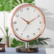 Hanshi (Hense) creative table clock modern simple table clock desktop clock living room home desktop quartz clock HD8092 electroplated gold