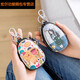 Qindu Card Bag Female Multi-Card Reißverschluss-Münzbrieftasche weibliche Orgel-Schlüssel-Tasche Führerschein Mini Universal Car Schlüsselbeutel kleines Porträt