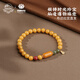 Potala Palace Beeswax Bracelet 925 Silver Transfer Beads Women's Bracelet Plate Playing Buddha Beads Small Tag Beads Birthday Gift Xiang Chenhuan Beeswax Bracelet