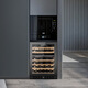 VINOPRO red wine cabinet, constant temperature wine cabinet, compressor air-cooled household embedded solid wood wine refrigerator BU-145 single temperature variable frequency model | first-class energy efficiency + air-cooled frost-free 46 bottles