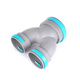 Fresh air top air supply PE fresh air pipe connector U-shaped tee reducer connector elbow tee reducer 110-75 (no valve)