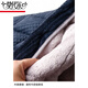 Modal pajamas men's winter thickened velvet dad's three-layer cotton jacket coral velvet warm home clothing set for middle-aged and elderly people N9923R coffee milk velvet upgraded thickened L (100-120Jin [Jin equals 0.5 kg])