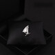 Shijun (SHIJUN) men's brooch, high-end simple customization, smooth sailing, navy sailboat, corsage, suit, personalized Japanese and Korean brooch, gold