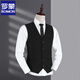 
ROMON (ROMON) suit vest men 2025 business casual professional vest groom best man wedding vest brother group 801 grey (single vest) XL 180
