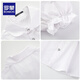 Luo Meng girls short-sleeved shirt summer big children's shirt primary school students white shirt graduation performance clothing pure white 160