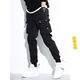 
Baifeidi casual pants men's trendy Korean style work pants men's summer hip-hop men's high elastic ins tying pants 9 minutes spring and summer gray GX9738 L