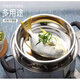 Shengxinhua iron basin round stainless steel round dish dish deep plate shallow plate flat bottom stir-fry dish dish meal dish rice thickened 26CM-5 plates