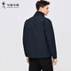 Dances with Wolves Velvet Stand Collar Jacket Men's 2025 Autumn New Commuting Executive Business Easy Care Coach Jacket 1032 Navy Blue 101 M (170)