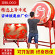 Feiming de tambor de vaca vertical bater dragon tambor chino tambor rojo performance tambor de baile potencia tambor gong instrumento de tambor de 2 metros dragón auspicioso + soporte de tambor vertical + tambor de seda roja barra de batería