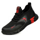 Guyisa Flying Mesh Labour Protection Shoes für Männer gegen das Anti-Smashing und die Anti-PUNKTURE-STAHL-Kopfkleidung-resistente weiche Sohle, leichte Anti-Schlupf-Schutzschuhschuhe C9207-Gelbe Casual Style 36 36
