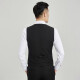 Shanghai Haoyu formal vest men's business slim vest V-neck vest black 165/88A