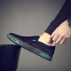 Monide Brand Men's Shoes Canvas Shoes New Products Men's New Lazy Trendy Casual Cloth Zapatos de un solo paso Z8821 Negro 39