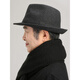 Woodpecker Old Man Hat Men Spring and Autumn Large-Range Middle-aged Top Hat Summer Dad Grandpa Old Man Thin Jazz Gentleman Hat [Linen Breathable Summer] Gray M (58-59cm)