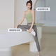 Hui'ang Sports Suit Women's Yoga Wear Women's Running Fitness Wear Quick-drying Underwear with Breast Pads Camisole Trousers Green M