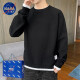 Nasalike Pullover Herren 2024 Frühling und Herbst Trendy Brand Top Kleider Runde Kragen Pullover Strickpullover Herbst und Winter Japanische Retro Jacke K16837 Weiß regulär M (spiritueller junger Mann)