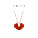 Chow Tai Fook ENZO 18K Rose Gold Diamond Carnelian Ruyi Necklace EZV8185 Birthday Gift EZV8185