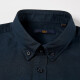 HLA Heilan Long Sleeve Casual Shirt Men's Autumn Fashion Oxford Textile Comfortable Breathable Long Lining HNEAD3Q133A Navy Blue (D3) Jingdong Warehouse 180/100A (42)