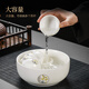 Xiangye high-looking mutton-fat jade porcelain Kung Fu tea set teapot teacup tea tray tea set housewarming gift practical household listening window Yunchu covered bowl six cups 9-piece set