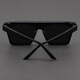 Moscot Lemtosh Sonnenbrille Frauen europäische und amerikanische quadratische schwarze Dicke Brille Hip-Hop-Brett Sonnenschutz Big Face Polarisierte Sonnenbrille Männer Schwarze Rahmen + polarisierte graue Linse