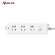 Bull (BULL) Bull (bull) socket with child protection door/new national standard socket/socket strip/socket strip/pull line board/terminal board/plug board GN-212 three-position master control total length 1.8M