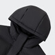 
Adidas women's windproof and warm sports and casual mid-length hooded down jacket JV6197 black XL