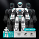 RWTW Remote Control Robot Juguetes para niños Programación inteligente Conversación eléctrica de caminata y voz para dar regalos de cumpleaños para niños. Robot de mascotas de lujo inteligente pro-aeroespacial White Oficial estándar estándar