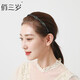 Pretty three-year-old hairband for women with teeth, non-slip headband, rhinestones, elegant pressed hair accessories, face wash headband, adult hairpin, champagne color