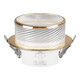 Yijixiguang light luxury downlight led embedded crystal aisle light corridor light entrance ceiling internet celebrity creative ceiling light entry spotlight opening 7.5cm hole light Galaxy - small gold 7W (opening 7.5-8.8cm) three-color light (white light + warm light + natural light)