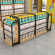 Muyi Supermarket shelf display rack convenience store hook Zhongdao Cabinet Snacks Maternal and Baby Stationery Store Adjustable double-sided rack [End hook] 690*360*1300