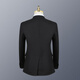 Romon (Romon) Suit Men's Business Traje formal Single Slim Suit Chaqueta Mejor vestido de novia de Groomsman Negro 2xl
