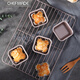 Apprenez à cuire le moule de pain grillé carré beurre de riz moule à gâteau de riz non cadré mini moule à cuisson Air aérien gâteau moule simple wk9911
