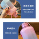 Poppy Bear, high temperature resistant, can hold boiling water, large capacity water cup, women's plastic cup, good-looking cup, men's sports and fitness cup, motion Dunton cup blue gray + cup brush 1 piece 2200ml