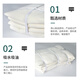 Cast solid machine wiping cloth 2Jin Jin is equal to 0.5 kg white industrial rag cotton cloth thickened oil-absorbing water-absorbing lint-free machine wiping cloth maintenance wiping rag