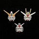 Lemiao gundam robot traje móvil broche nuevo personalidad moderna linda insignia japonesa caricatura pin pareja accesorios A2645-1 cabezal robot A24-205